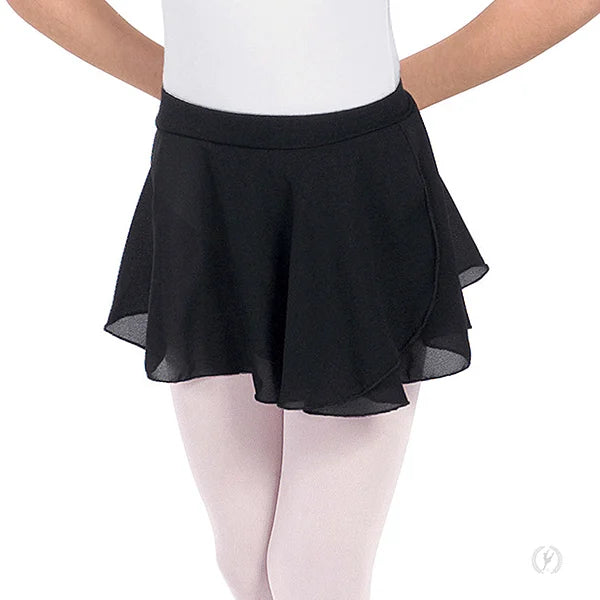 Eurotard-child-Chiffon Mock Wrap Pull-On Skirt-10127