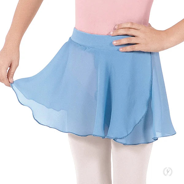Eurotard-child-Chiffon Mock Wrap Pull-On Skirt-10127