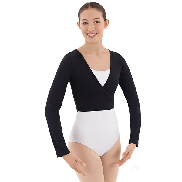 10523 Long Sleeve Wrap Sweater