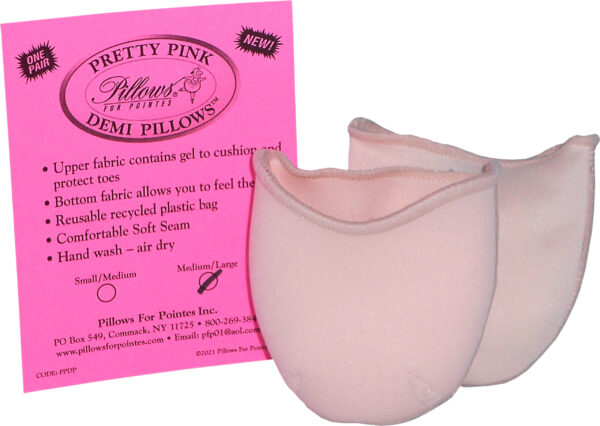 Pillows For Pointe Pretty Pink Demi Toe Pillows