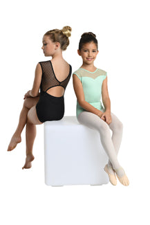 DanzNMotion-23101C mesh dot leotard