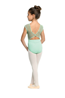 DanzNMotion-23101C mesh dot leotard