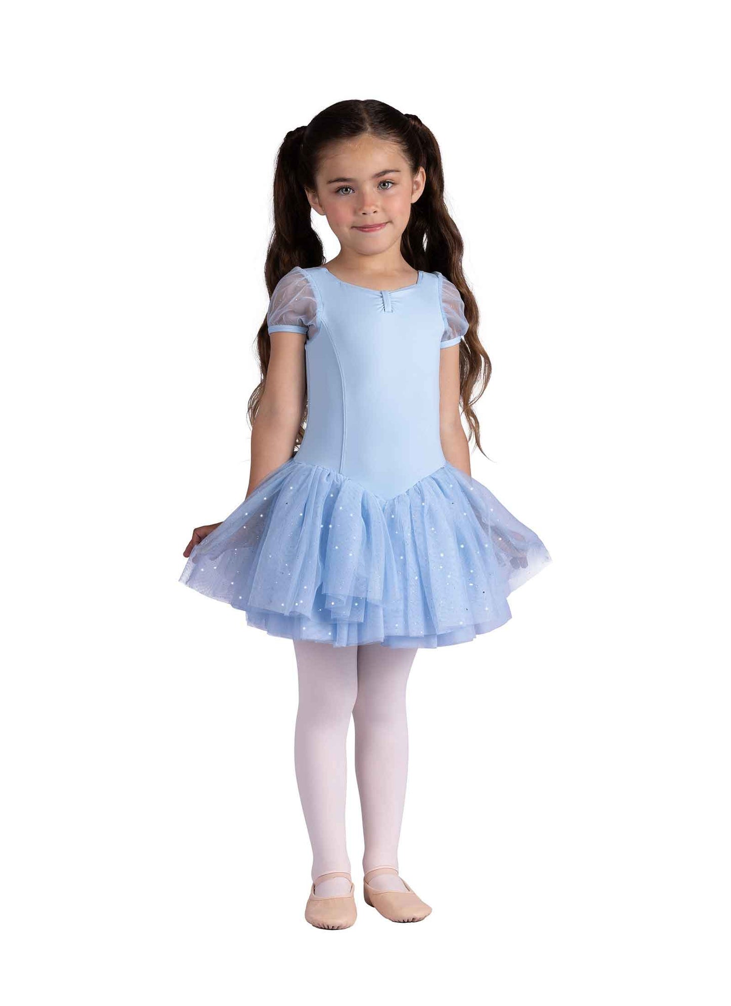 26204C Puff Sleeve Glitter