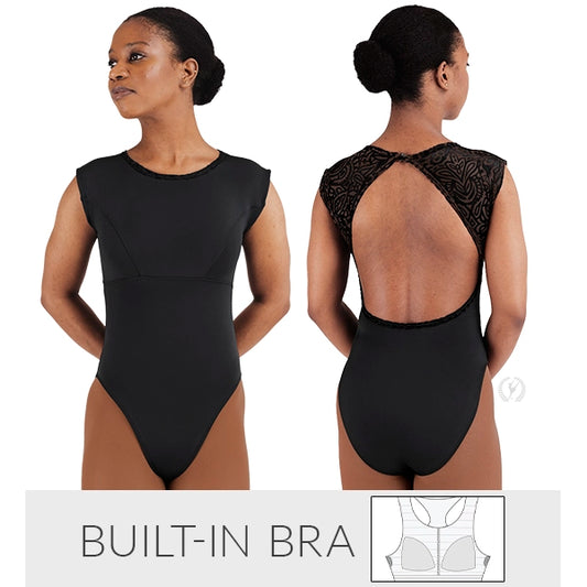 Eurotard Womens Velvet Couture Boatneck Cut-Out Leotard 38495
