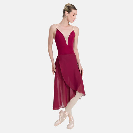 SL227 Mock Wrap Skirt