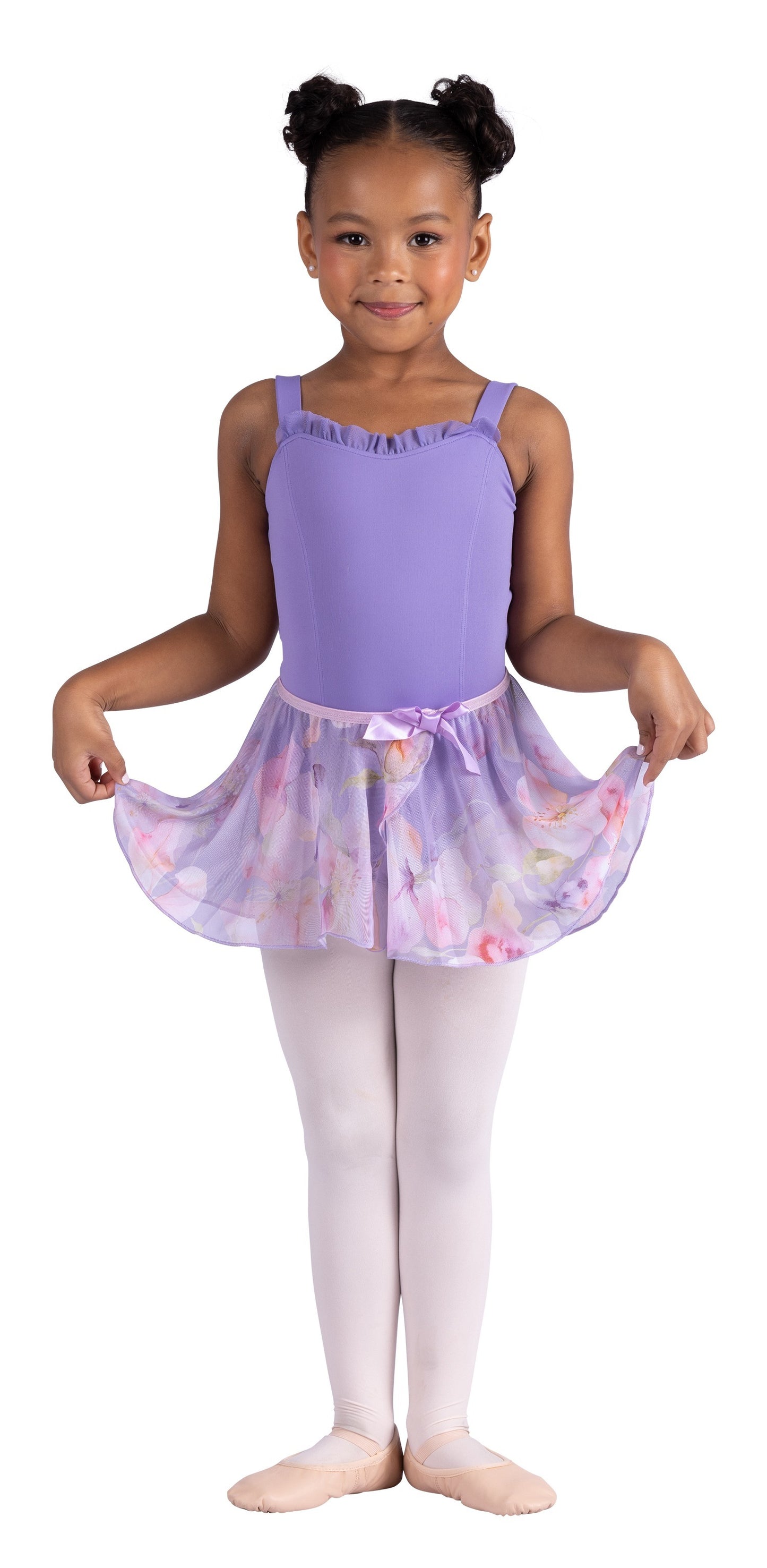 26403C Mock Wrap Floral Skirt