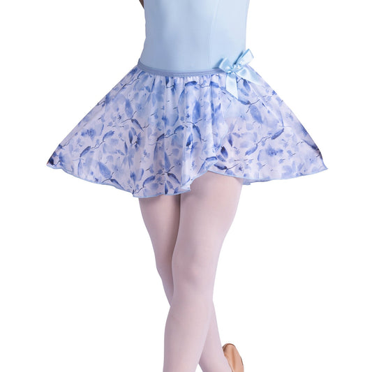 26407C Mock Wrap Floral Skirt