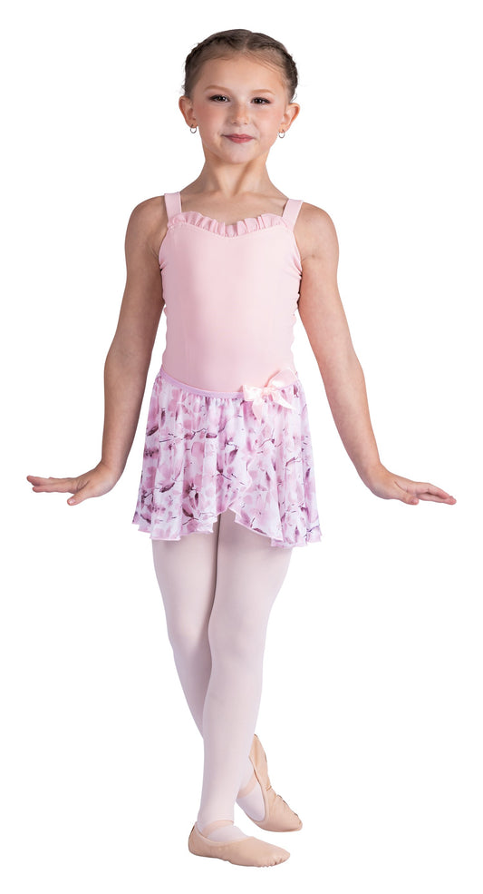 26407C Mock Wrap Floral Skirt