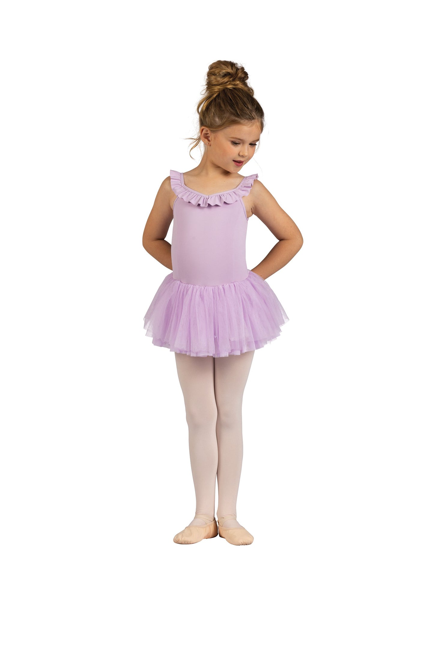 25206C Ruffle Trim Dress