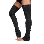 T07722 Thigh high leg warmers